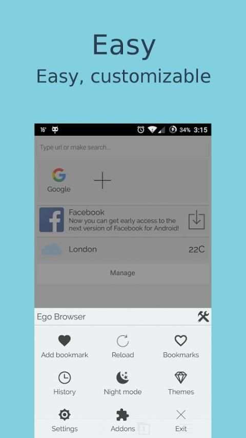 Ego Browser screenshot 2
