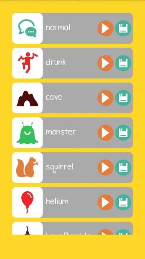 Voice Changer 4 تصوير الشاشة