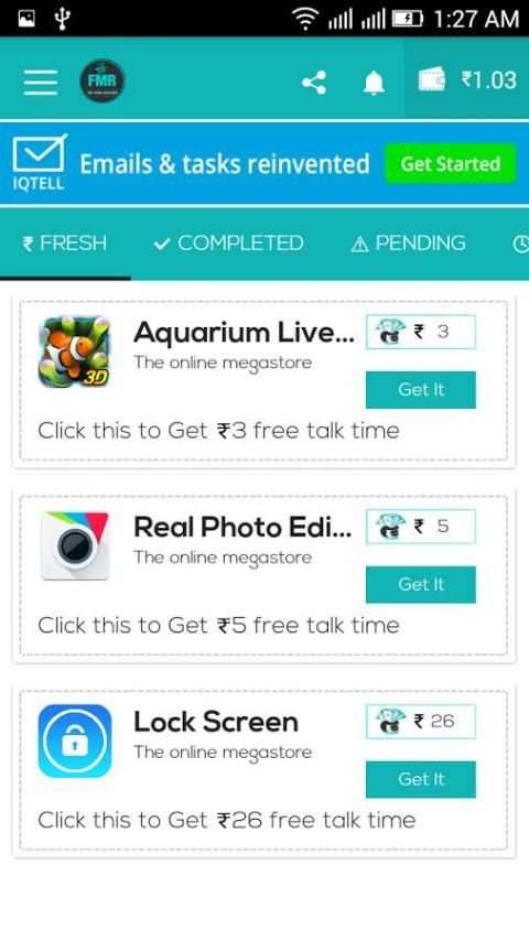 FMR - Free Mobile Recharge App स्क्रीनशॉट 5