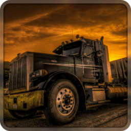 Racing on trucks icon