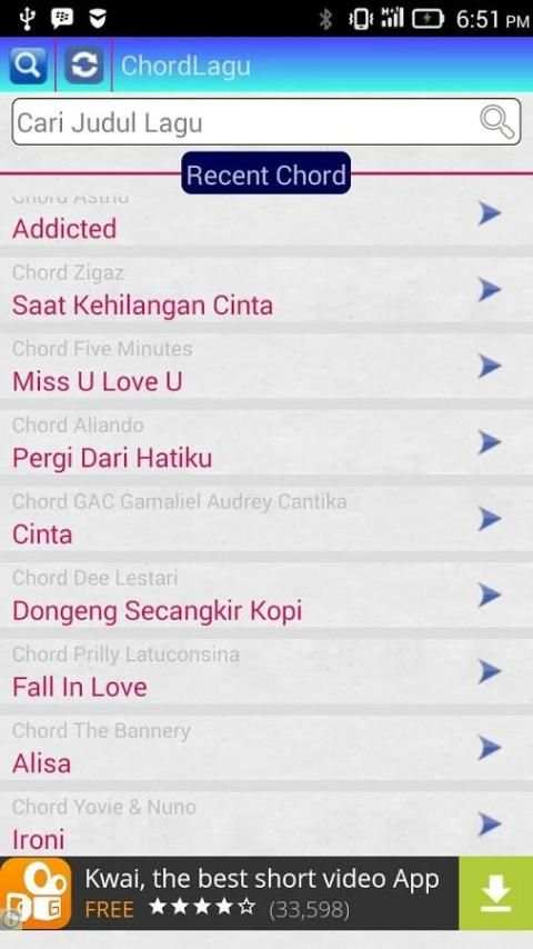 CHORD LAGU screenshot 1