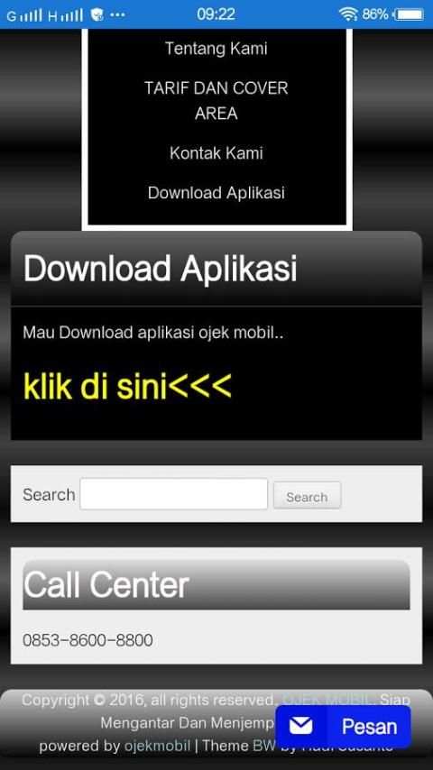 Transporter Ojek Mobil screenshot 1
