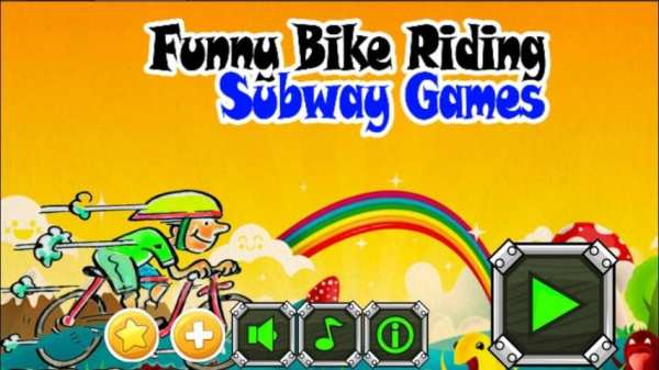 Funny Bike Riding -Subway Game 3 تصوير الشاشة