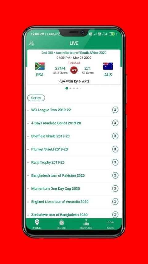 How11 - Live Cricket Score For Howzat screenshot 1