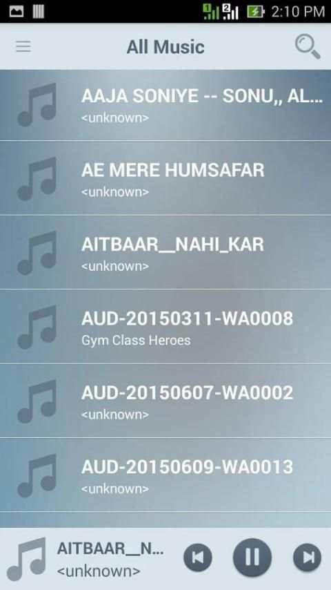 Music player HD स्क्रीनशॉट 8