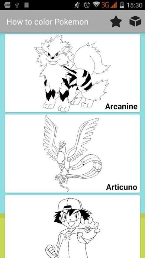 How to color a Pokemon screenshot 3