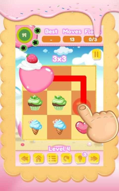 Draw Line Connect Sweet Candy 3 تصوير الشاشة