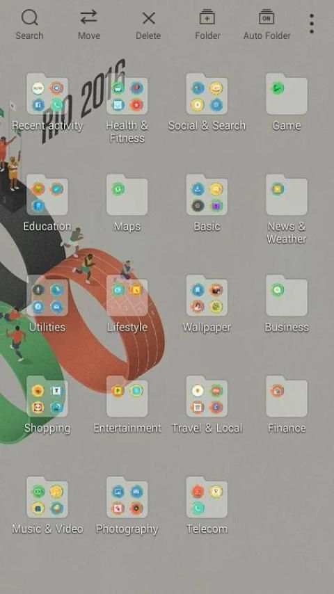 Rio Olympic2016 Launcher theme screenshot 1