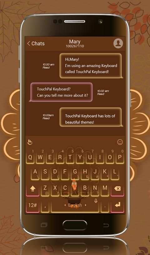TouchPal Gratitude Skin Theme स्क्रीनशॉट 4