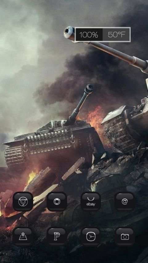Tank in Battlefiled Theme स्क्रीनशॉट 2