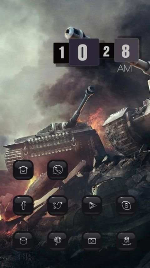 Tank in Battlefiled Theme स्क्रीनशॉट 3