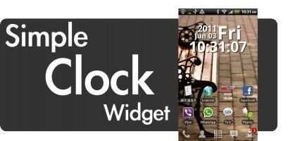 Simple Clock Widget скриншот 1