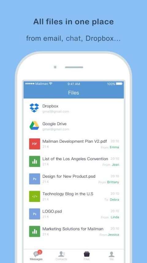 Mailman-Combines mail and chat скриншот 2