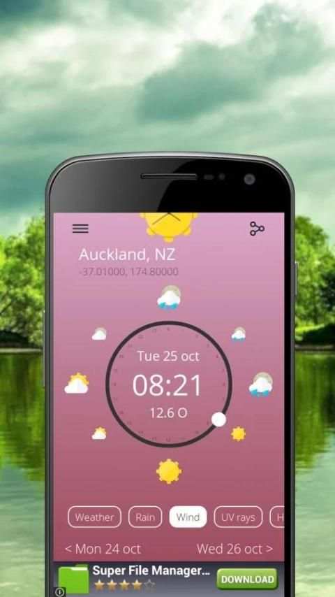 SunClock - Weather Clock 1 تصوير الشاشة