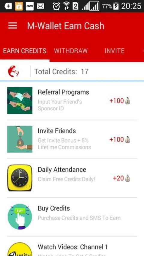 M-Wallet Earn Cash screenshot 2