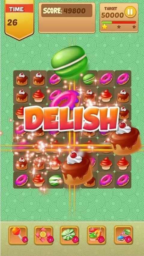 Candy Cake Match 3 Game 11 تصوير الشاشة