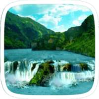 Waterfall and Mountain Theme on 9Apps