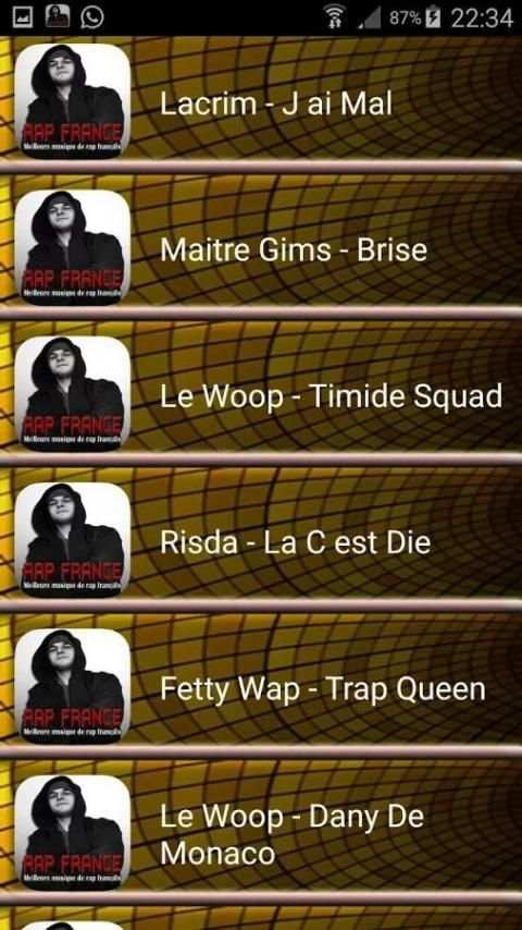 Rap Français screenshot 1