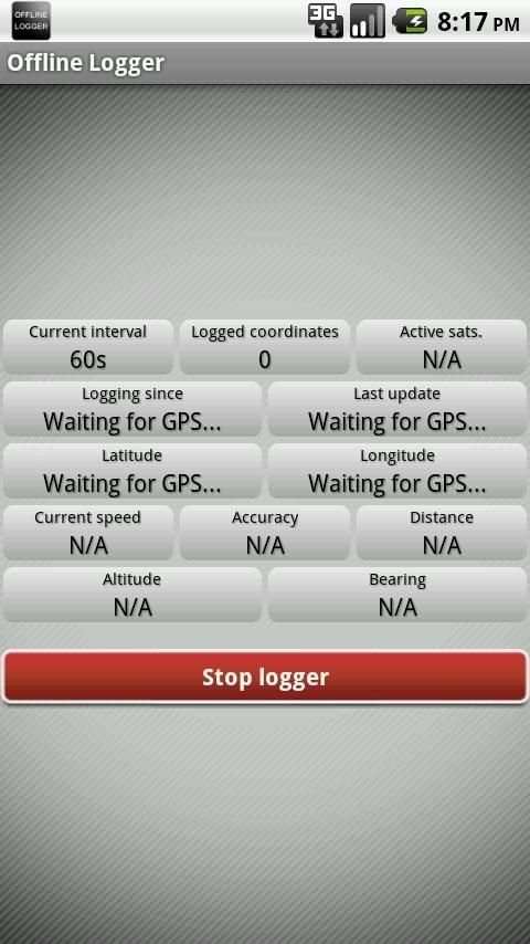 Offline Logger screenshot 2