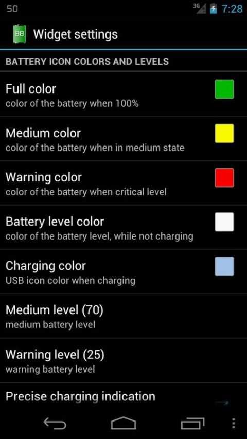 Tiny Battery Widget скриншот 6