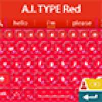 A.I. Type Keyboard Red on 9Apps