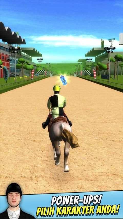 3D Pacuan Kuda dengan Hambatan screenshot 3