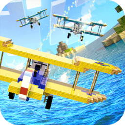 ikon Airplane Cube Craft Block Wars