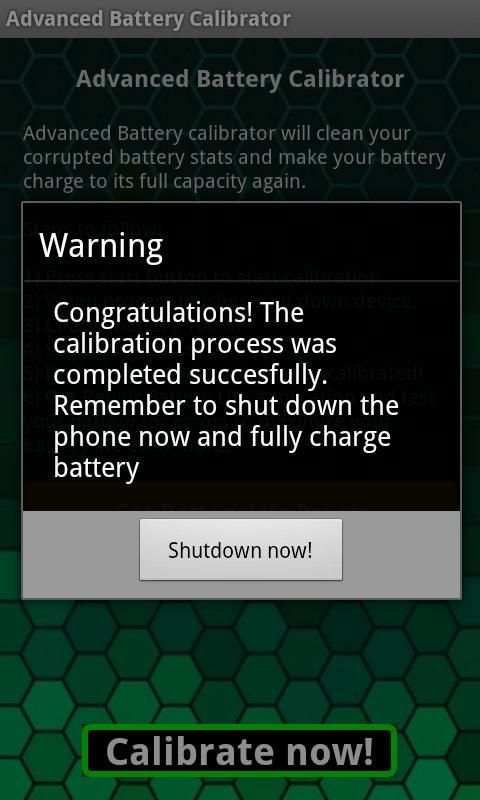 Advanced Battery Calibrator 1 تصوير الشاشة