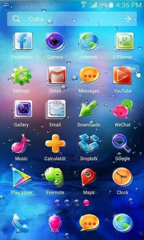 Shiny Glass ZERO Launcher screenshot 2
