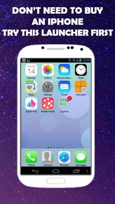 iphone launcher for ios 10 screenshot 2