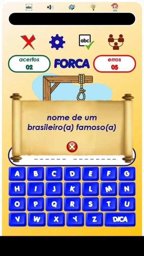 Jogo da Forca - Brasil screenshot 1