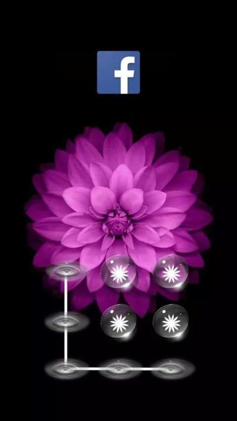 Green Applock Theme Flower screenshot 3