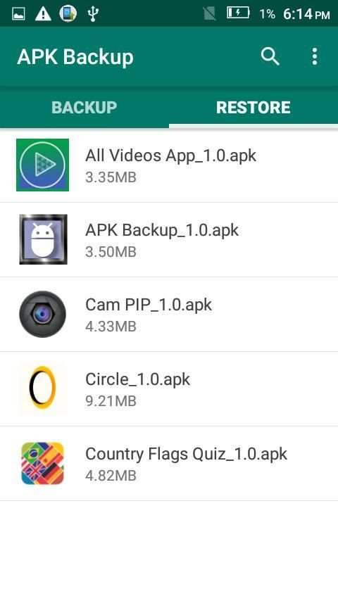 App Backup & Restore स्क्रीनशॉट 1