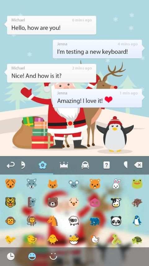Merry Christmas Keyboard screenshot 3