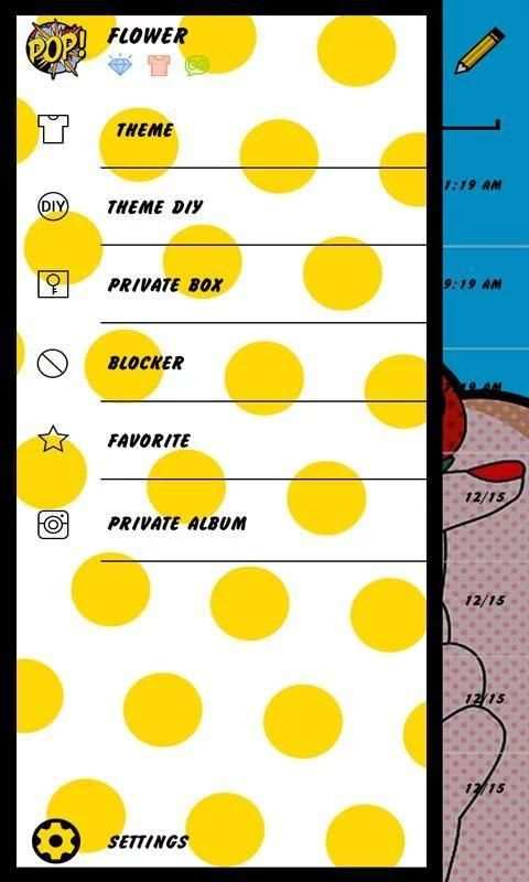 Tema SMS Buku Komik Kartun screenshot 1