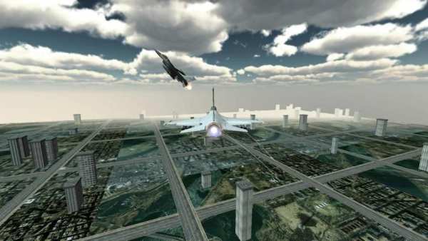 Jet Plane Fighter City 3D скриншот 3