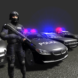 Police In Car иконка