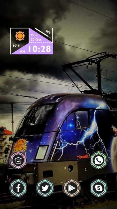 Train with Thunder Theme screenshot 3