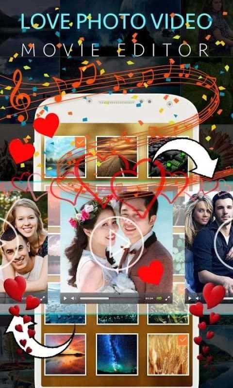 Love Video Maker with Music स्क्रीनशॉट 3