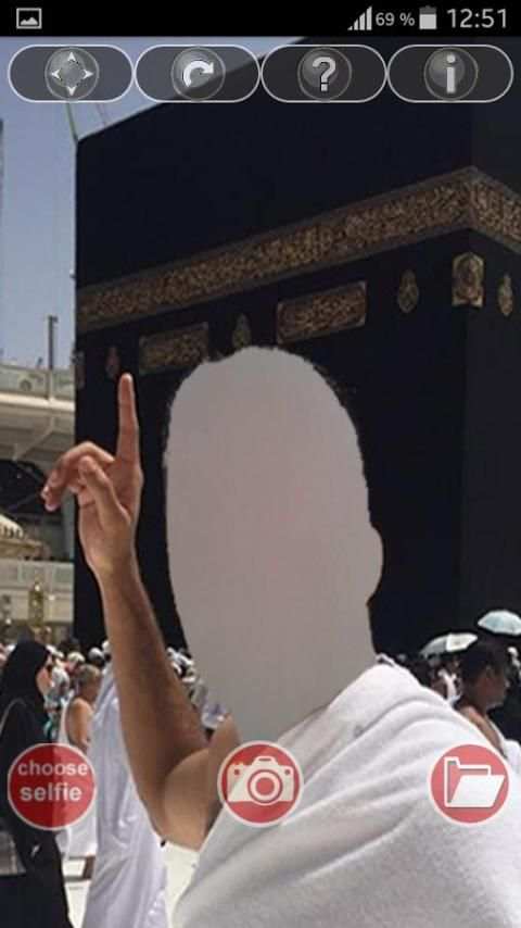 selfie with kaaba- montage 3 تصوير الشاشة