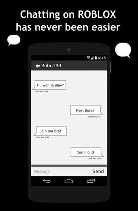 Chat for ROBLOX 1 تصوير الشاشة