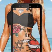 Tattoo my photo kamera logo