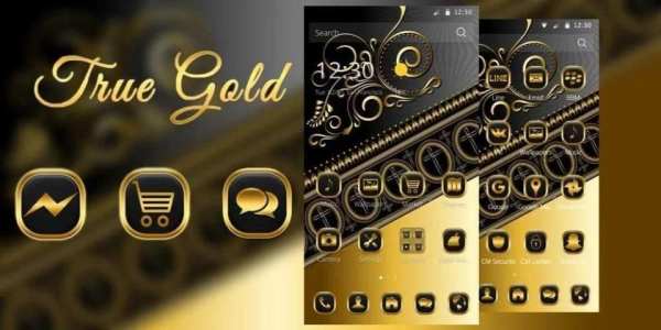 Black Gold Theme screenshot 1
