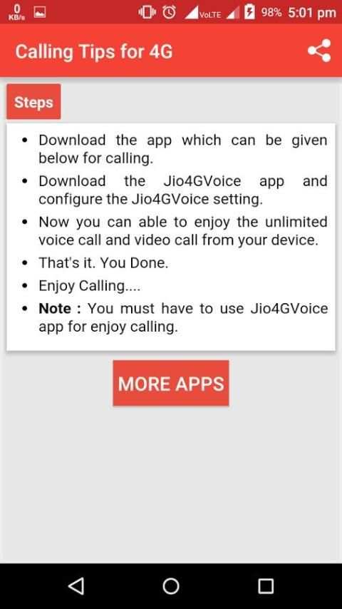 How to call from 4G VoLTE 1 تصوير الشاشة