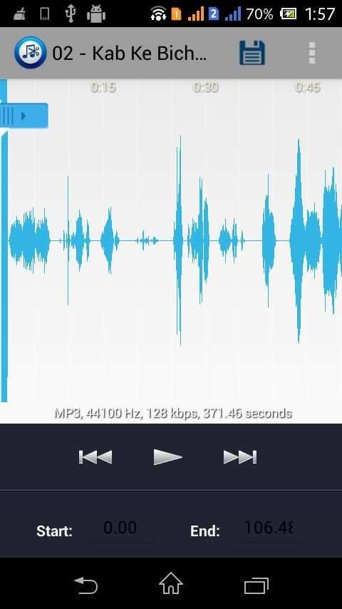 Mp3 Cutter Bolo स्क्रीनशॉट 3