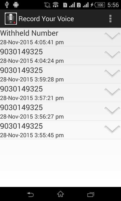 Call Recorder Audio Recorder screenshot 1