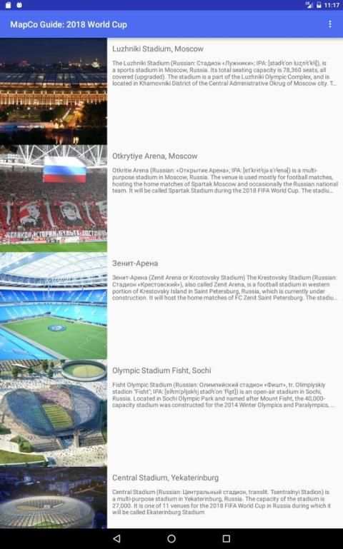 MapCo Guide: 2018 World Cup 12 تصوير الشاشة