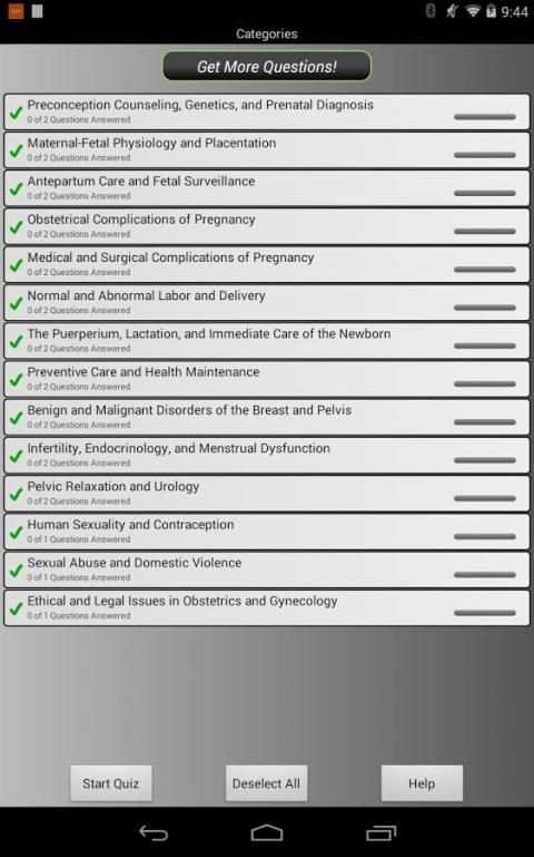PreTest Obstetrics Gynecology screenshot 2