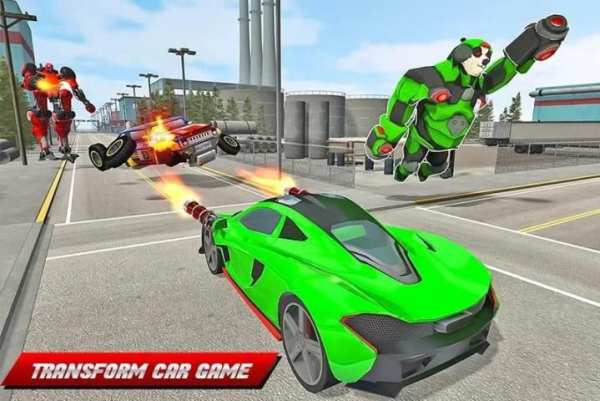 Panda Robot Helicopter Transform Battle Games screenshot 10