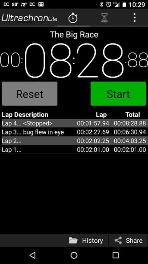Ultrachron Stopwatch Lite screenshot 6